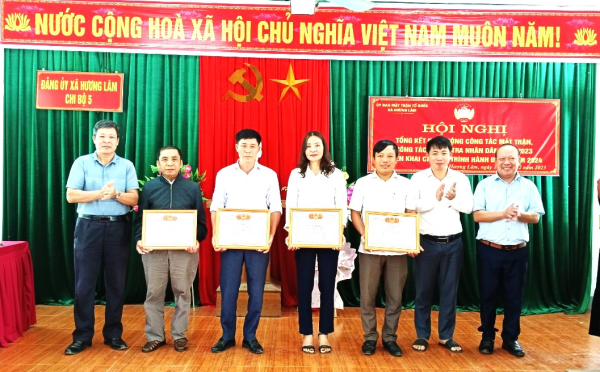 UBMTTQ xã Hương Lâm tổ chức Hội nghị tổng kết công tác Mặt trận năm 2023