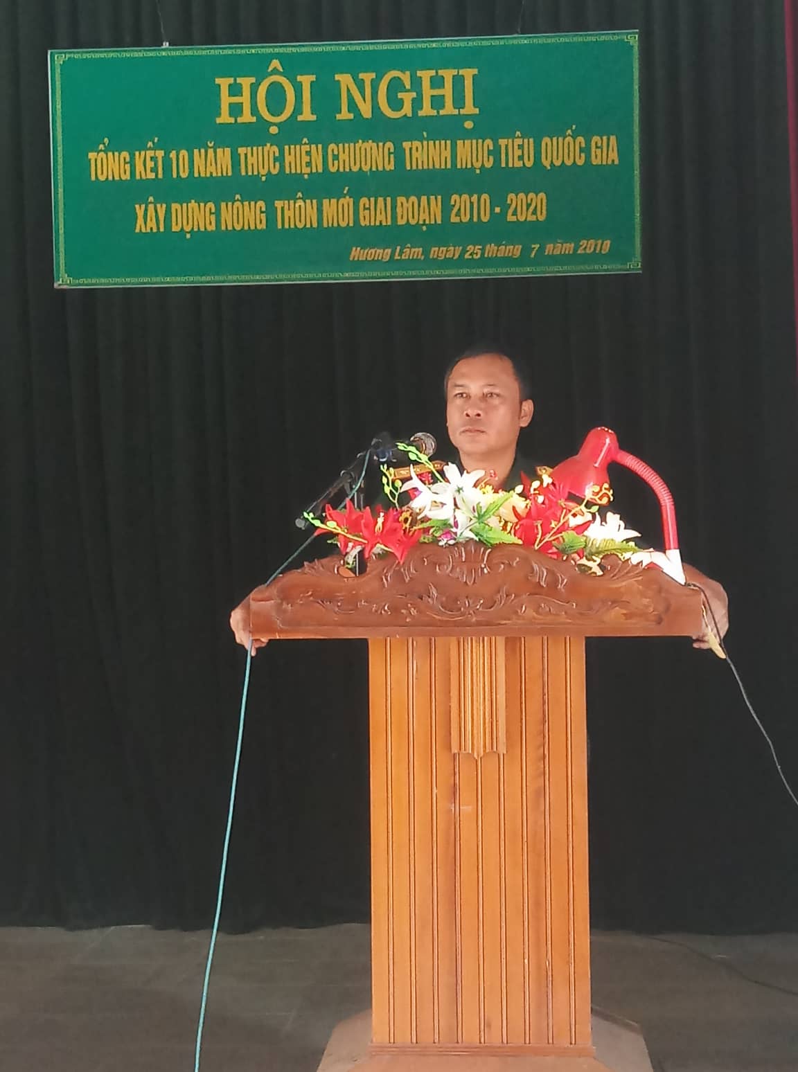 Ban chỉ đạo NTM xã Hương Lâm tổ chức Hội nghị tổng kết 10 năm xây dựng NTM giai đoạn 2010 - 2020